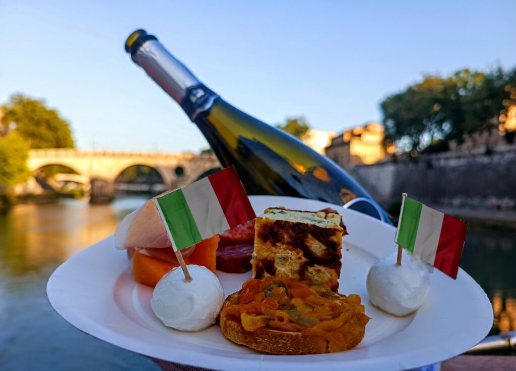 Rome Boat River Cruise | Boat Tours in Rome and Aperitif on Board | Rome by Boat Evening Cruises